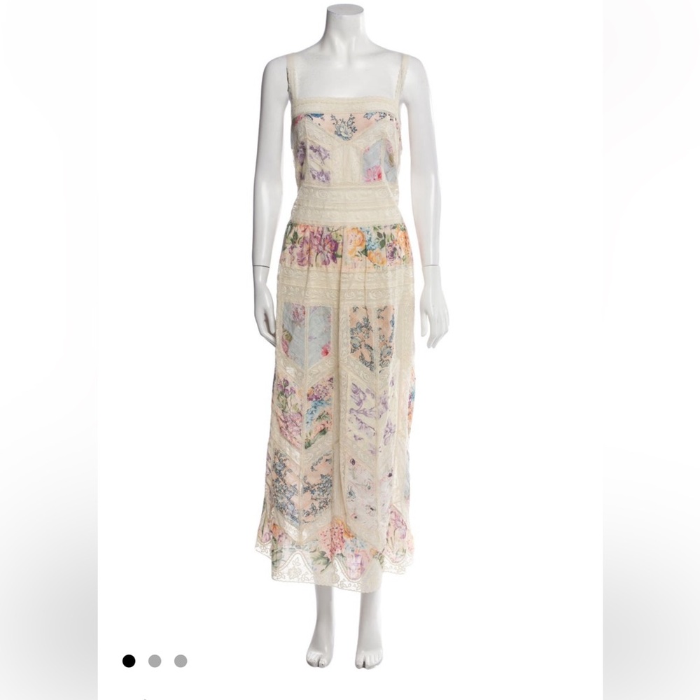 Zimmermann Floral Lace Maxi Dress
Halliday Lace & Floral Cotton Voile